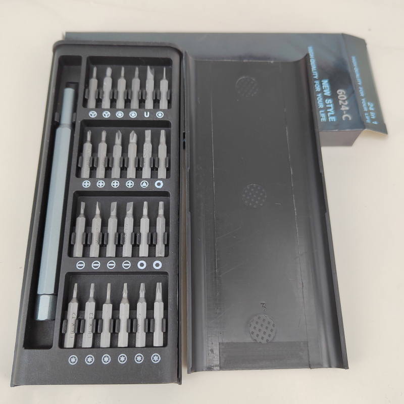 25-в-1 комплект отвертки за дома за разглобяване и ремонт на компютри и мобилни устройства — прецизен инструментален набор, изработен от хром-ванадий стомана (Cr-V)
