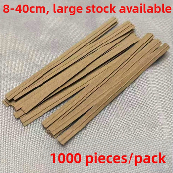 Legături din Kraft pentru ambalaje, sârmă galvanizată, grosime 0,5 mm, lățime 4 mm, pentru accesorii de ambalare