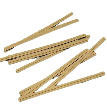 Legături din Kraft pentru ambalaje, sârmă galvanizată, grosime 0,5 mm, lățime 4 mm, pentru accesorii de ambalare