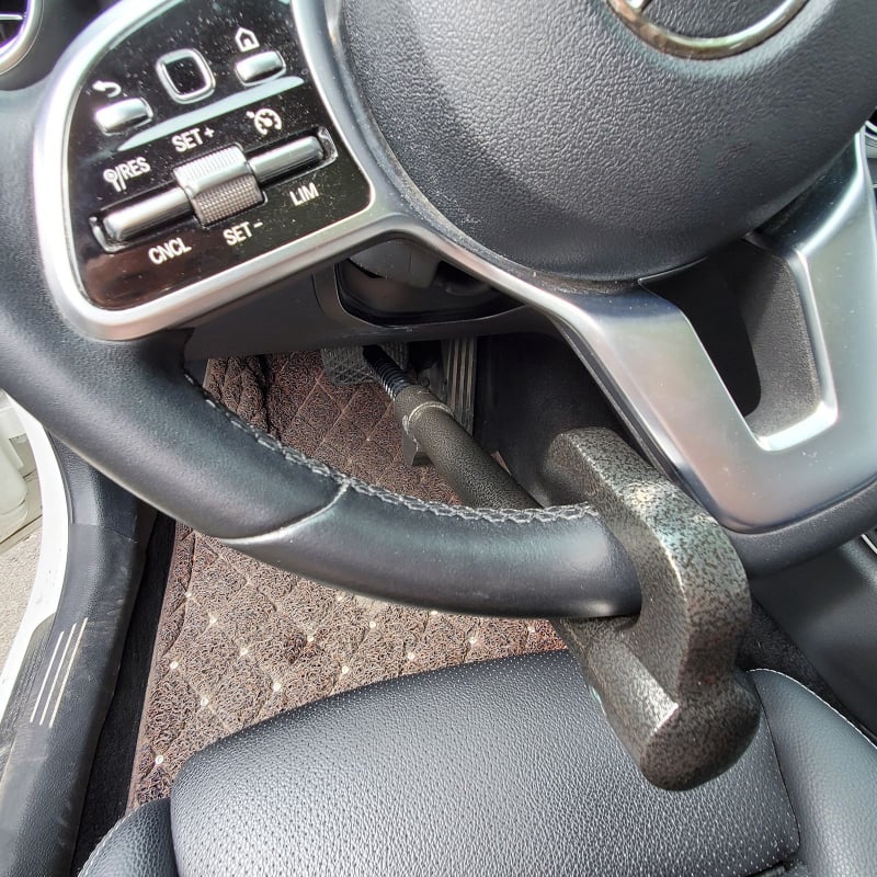Jednosmerni protuprovalni uređaj za automobil – brave za pedale, volan, kvačilo, gas i kočnicu | Model JB-315, nehrđajući čelik, pogodno za automobile i kamione