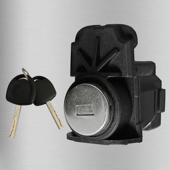 Opel autóajtó zármag két kulccsal – réz zármag, alkatrészek: cinkötvözet és műanyag, egyedi feldolgozás