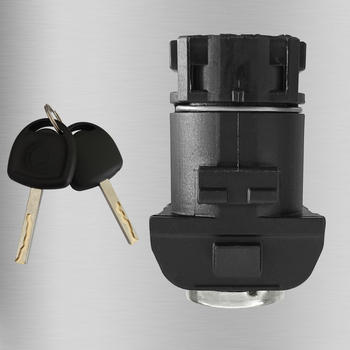 Opel autóajtó zármag két kulccsal – réz zármag, alkatrészek: cinkötvözet és műanyag, egyedi feldolgozás