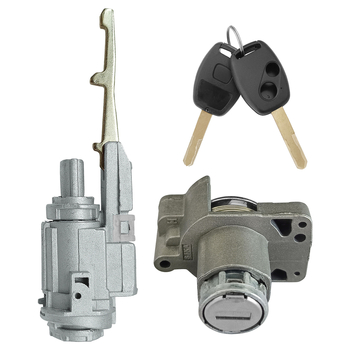 cilindru de încuire auto Happy key, aliaj zinc, compatibil cu Honda CR-V (2007-2011), Civic (2006-2008), Fit (2009-2011), cu două chei cu două găuri