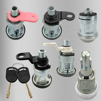 Ford Transit Mk5 1994–2000 Комплект стартово заключване за предна и задна част, 6 части + 2 ключа; автомобилен противоугонен механизъм; цилиндър на заключване: A; материали: цинкова сплав, пластмаса, желязо