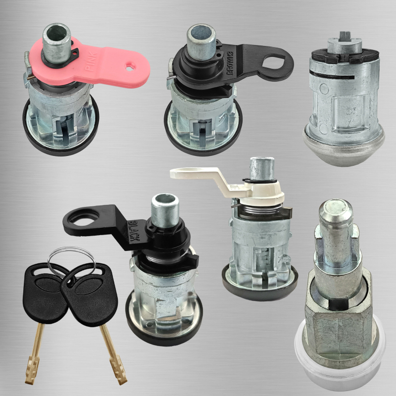 Ford Transit Mk5 1994–2000 Комплект стартово заключване за предна и задна част, 6 части + 2 ключа; автомобилен противоугонен механизъм; цилиндър на заключване: A; материали: цинкова сплав, пластмаса, желязо