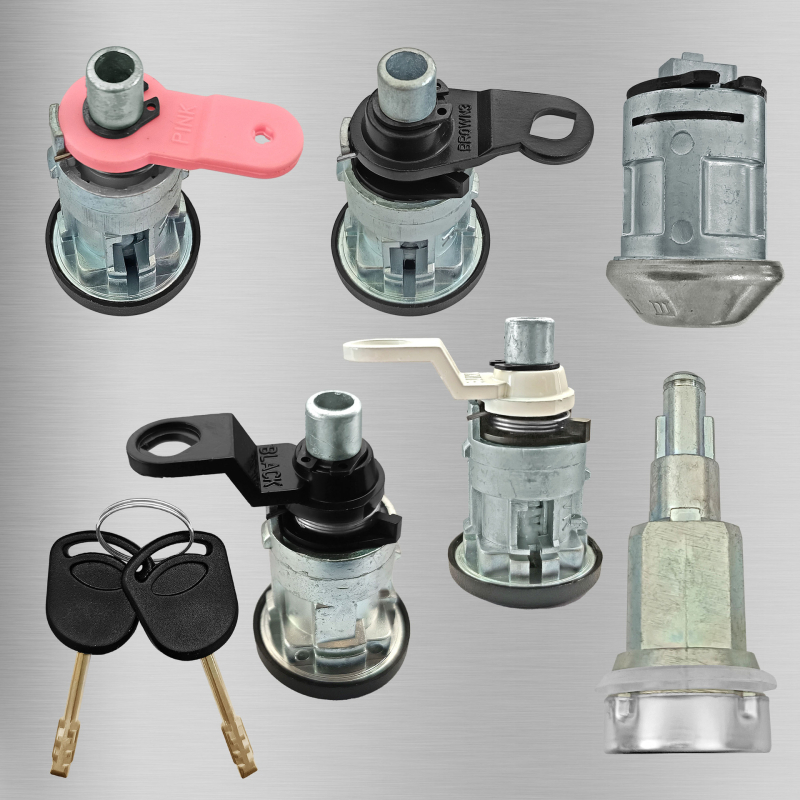 Ford Transit Mk5 1994–2000 Комплект стартово заключване за предна и задна част, 6 части + 2 ключа; автомобилен противоугонен механизъм; цилиндър на заключване: A; материали: цинкова сплав, пластмаса, желязо