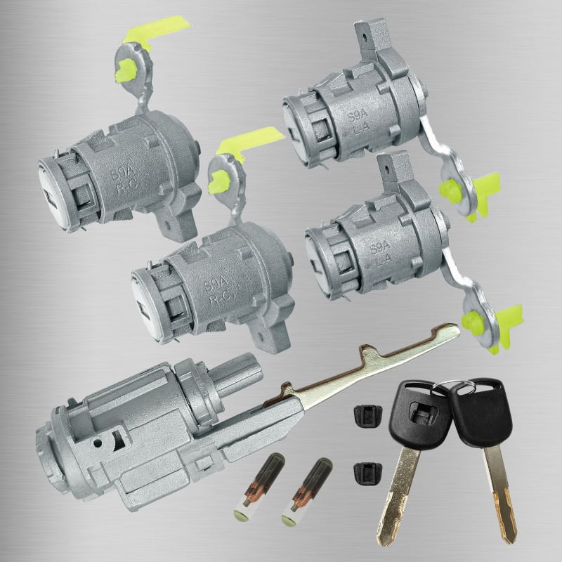 Κύλινδρος κλειδώματος ολόκληρου αυτοκινήτου Honda CR-V με chip | κράμα ψευδάργυρου | δύο κλειδιά