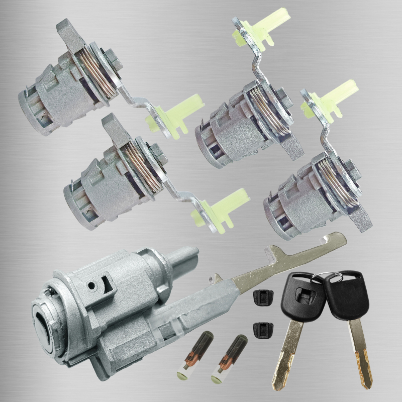 Κύλινδρος κλειδώματος ολόκληρου αυτοκινήτου Honda CR-V με chip | κράμα ψευδάργυρου | δύο κλειδιά