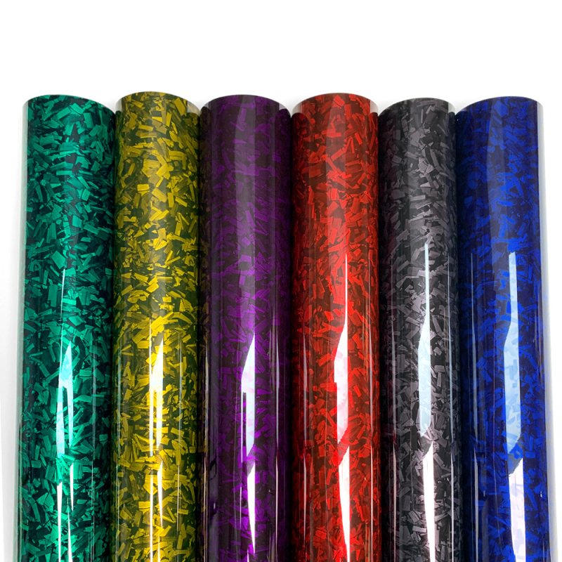 Cheshjong PET автомобилни стикери за каросерия с дъгова шарка, лепящ филм за предна част, капак, багажник, покрив и страни