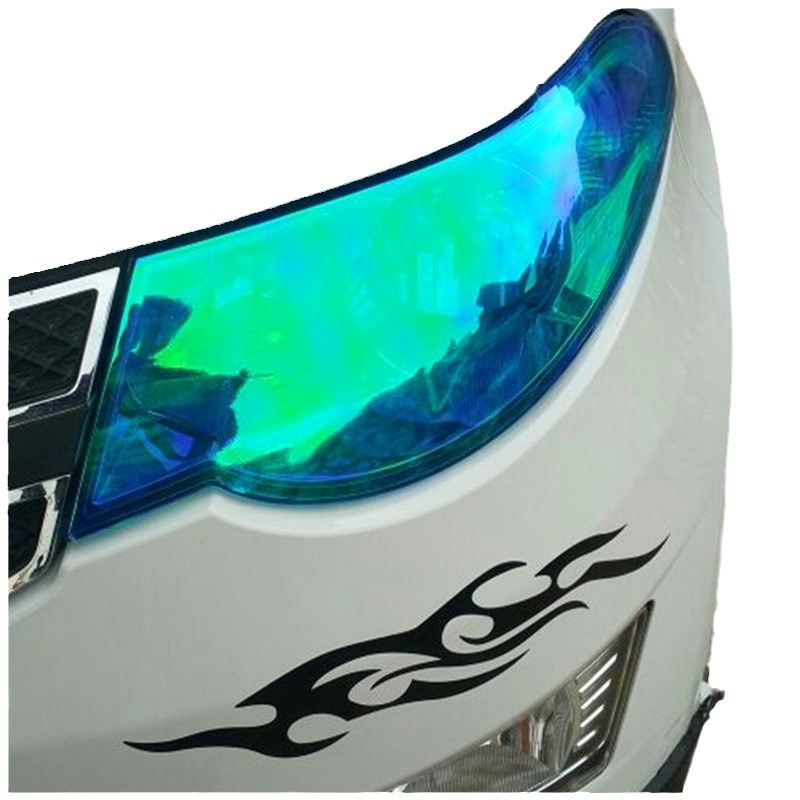 Film PVC pentru faruri auto — film transparent cu schimbare de nuanță pentru faruri, stopuri și faruri de ceață