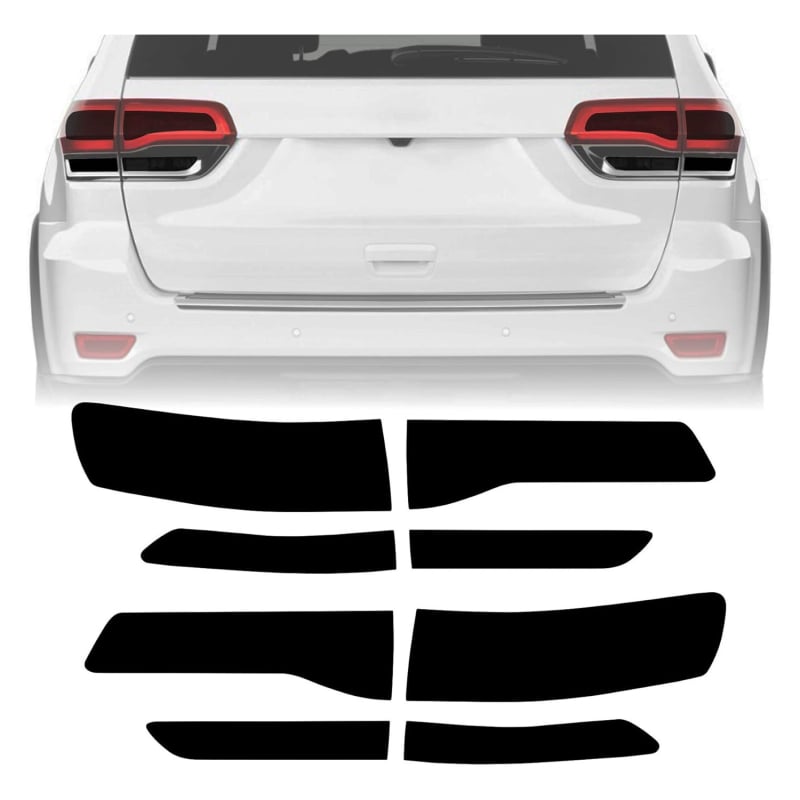 Винилова обвивка за задни светлини Jeep Grand – предварително изрязана, самозалепваща