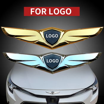 Kapoti kleeps auto jaoks, 3D tiibade muster, kohandatav, kleepuv auto decal 3D logoga