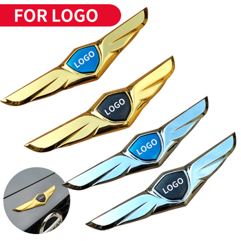 Kapoti kleeps auto jaoks, 3D tiibade muster, kohandatav, kleepuv auto decal 3D logoga