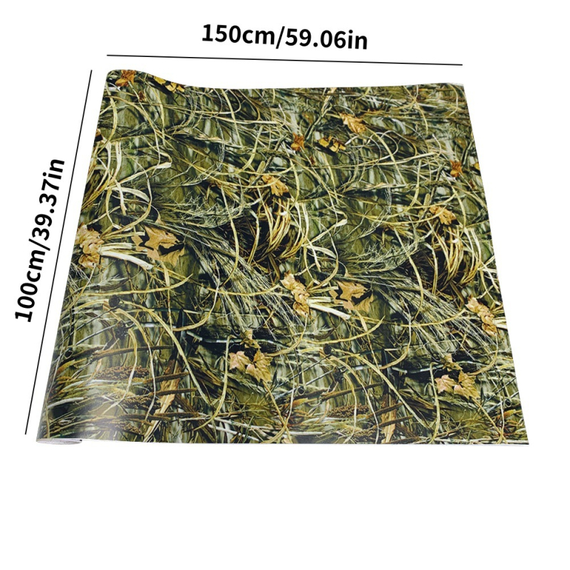 Autokere wrap-kile metsakamuflaažmustriga, PVC, universaalne ühilduvus, bränd Cheshjong