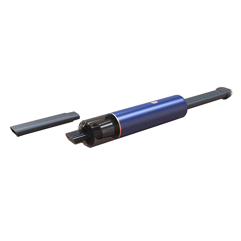 Juhtmevaba käepärane auto tolmuimeja lameotsikuga, 100 W, imavus 10–15 kPa, sisseehitatud 801–1000 mAh aku, USB toide, müratase 46–70 dB