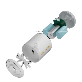 Volip USB захранвана 80W преносима мини помпа за въздух за домашна и външна употреба, цифров дисплей, осветление, поток на въздуха над 70 л/мин