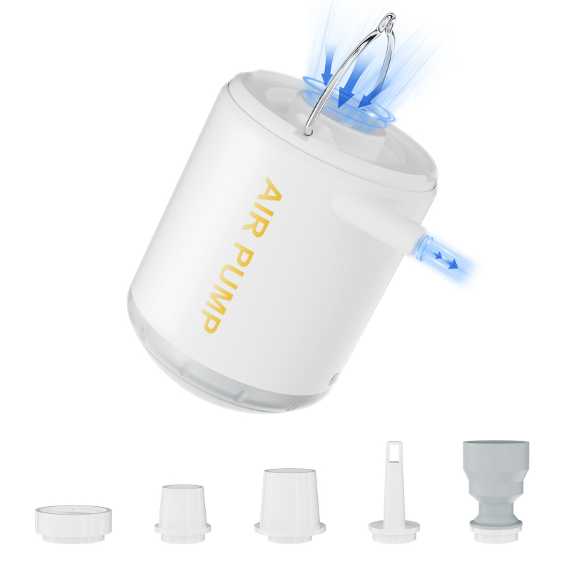 Volip USB захранвана 80W преносима мини помпа за въздух за домашна и външна употреба, цифров дисплей, осветление, поток на въздуха над 70 л/мин