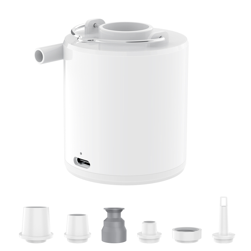 Volip USB захранвана 80W преносима мини помпа за въздух за домашна и външна употреба, цифров дисплей, осветление, поток на въздуха над 70 л/мин