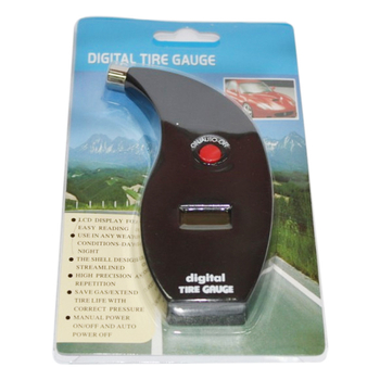 Digitalni mjerač tlaka u gumama s elektroničkim nadzorom, raspon 5–150 PSI, preciznost 1 PSI, kućište od ABS plastike, model VT801