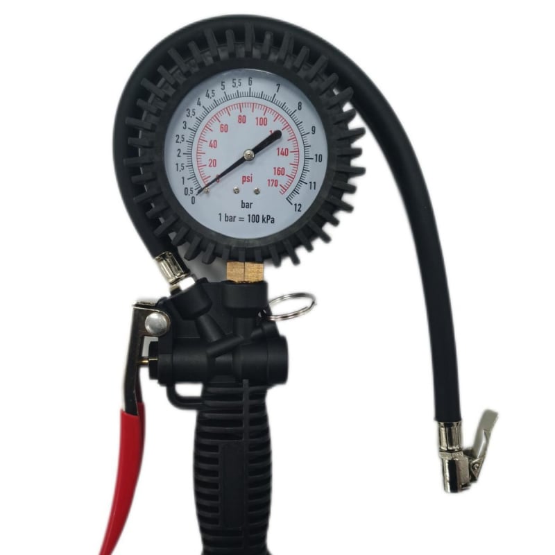 Mjerac tlaka u pneu automobila s pištolom za napuhivanje i digitalnim zaslonom, najlonsko kućište (0-200 psi, Visoka preciznost, Brend Top Force)