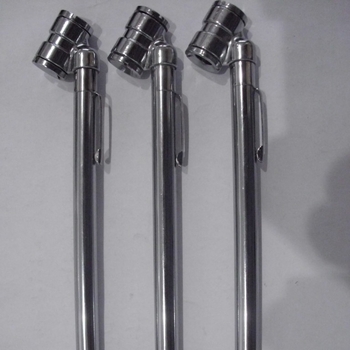 Manometar za tlak automobilske gume s metalnim kućištem, prenosiv, raspon mjerenja 10-120 jedinica, više mjernih jedinica