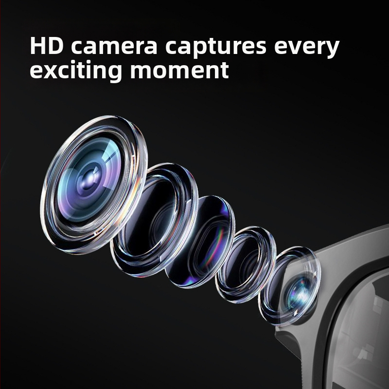 Pametne naočale s 8MP kamerom, AI prijevod, Bluetooth zvuk, dizajn za nošenje na glavi, 32GB pohrane + 16GB RAM