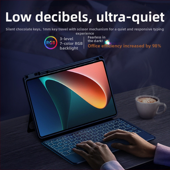 Xiaomi Pad 7 Ultra Magic Keyboard 6Pro/5Pro Bluetooth-os osztott billentyűzetéhez készült védőtok, 12,4 colos ( Bluetooth interfész; Kompatibilis Xiaomi Tablet 5/6; Súly 490 g; OEM feldolgozás; Logó nyomtatás engedélyezett )