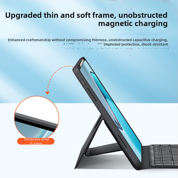 Vezeték nélküli mágneses felosztott billentyűzet Honor táblagépekhez – Bluetooth, hét színű háttérvilágítás, ergonomikus, testreszabható logó