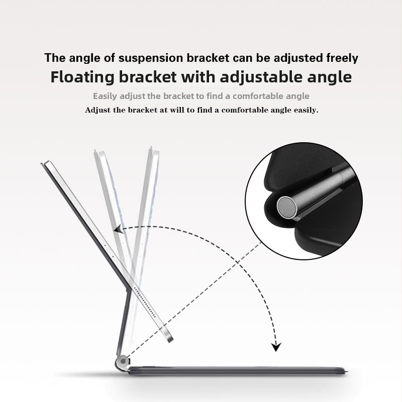 Bluetooth bezdrôtová klávesnica pre Samsung Tab 11 palec / 12,4 palca od Yongxiangtai; kompatibilná so Galaxy Tab S7/S8/S9; hmotnosť 565 g; možnosť OEM/privátna značka.