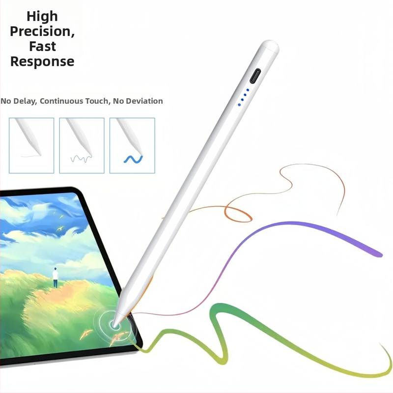 iPad stilus su prieš atsitiktinį prisilietimą, magnetinis prisirišimas, pasvirimo jutiklis, keičiamas patarimas, modelis P9