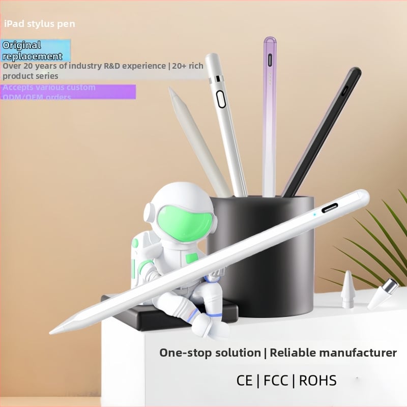 BLUEPRINTDE P10s stylus iPad serijai — atsitiktinio prisilietimo išvengimas, nuolydžio jautrumas, originalus keičiamas antgalis