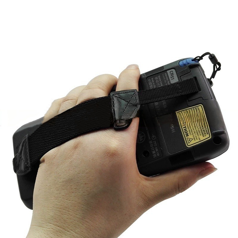 Χειρολαβή για φορητό POS με αποσπώμενο PU λουρί και δερμάτινο χερούλι, κατάλληλη για POS, PDA, συσκευή συλλογής δεδομένων και βιομηχανικό tablet