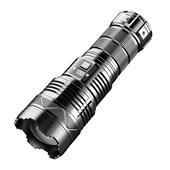 Φακός LED 80W, σώμα από κράμα αλουμινίου, μπαταρία 8600mAh, εμβέλεια άνω των 500 m