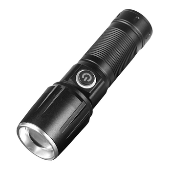 LED μίνι φακός χειρός, επαναφορτιζόμενο σώμα από αλουμίνιο, 10W, μακρινή εμβέλεια 200–500 m, μοντέλο C1