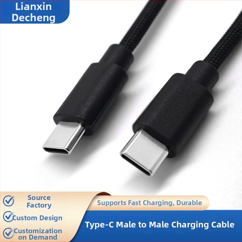 Prilagođeni USB-C podatkovni kabel za telefone i tablete, USB-C na USB-C, brzo punjenje, duljina 1 m