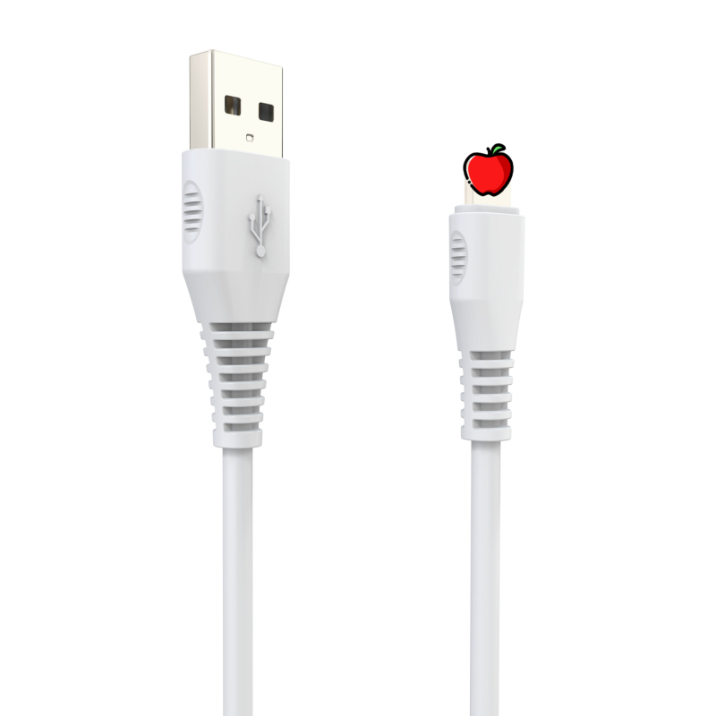 Lightning na Micro-USB kabel za punjenje, 30W brzo punjenje, duljina 1–2 m, bijela, za prijenosna računala i tablete