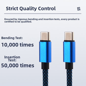 Type-C nylonovo tkaný dátový kábel, 100W, rozdelenie 1 na 2, 2 v 1 kábel pre tablet
