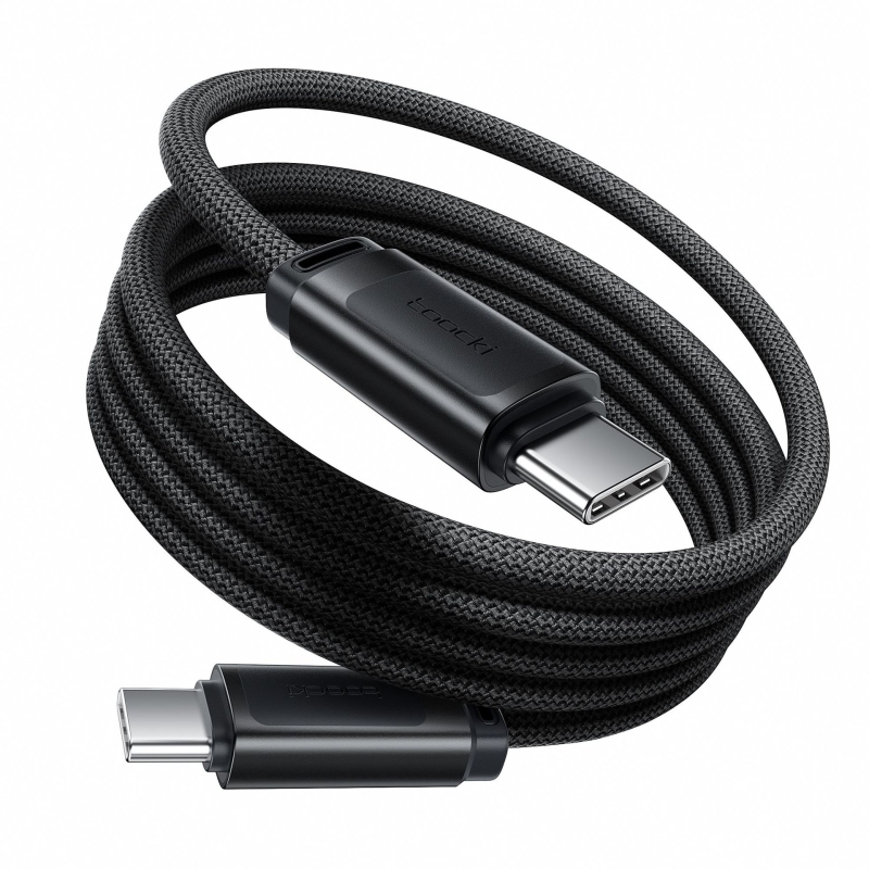 Tucci USB-C kabel za podatke s magnetskim pohranjem, 240W brzo punjenje, PD kompatibilan, aluminijska legura