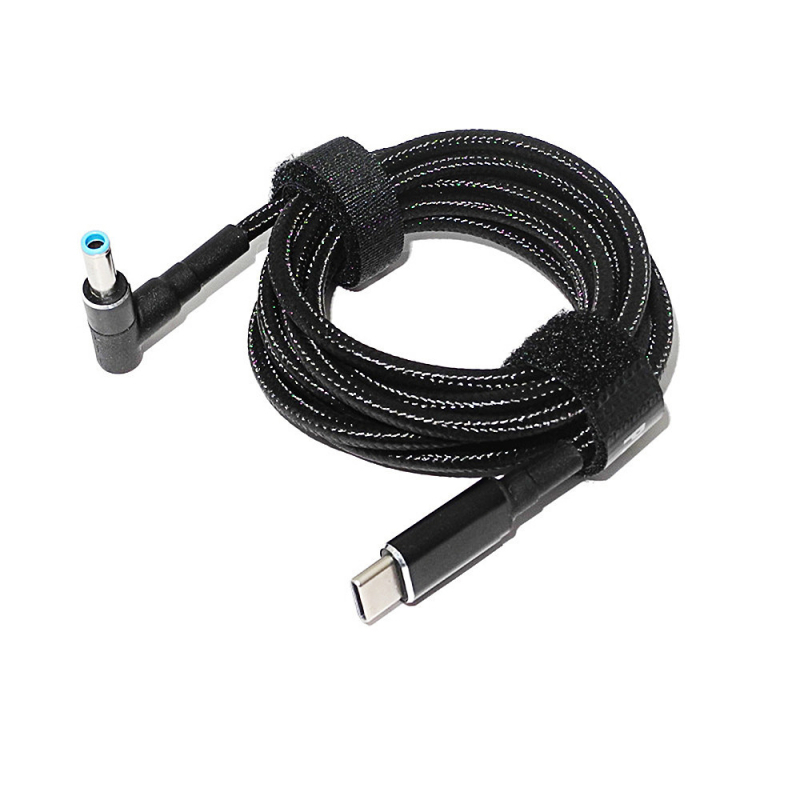 100W USB-C muški kabel za DC napajanje za HP, duljina 1.5 m