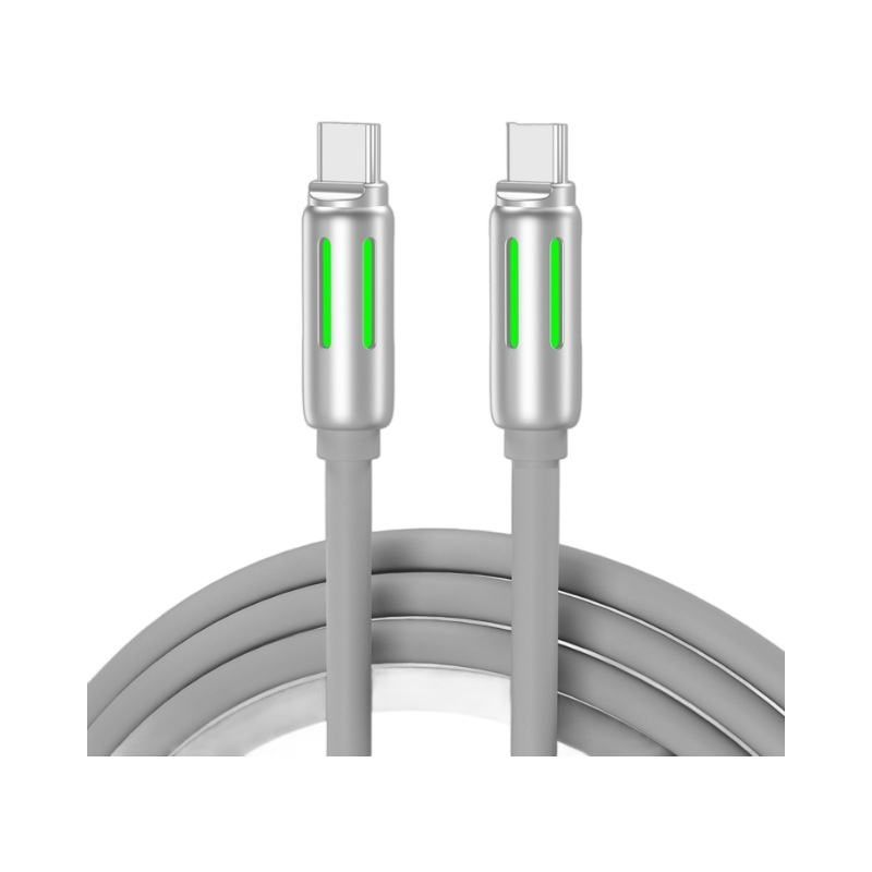 Selerwin USB-C adatkábel folyékony szilikonból, E-Maker chip, biztonságos gyors töltés