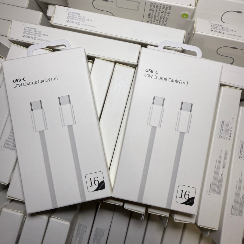 USB-C szövött adatkábel, 30W gyors töltés, Type-C interfész, egyetlen csatlakozó