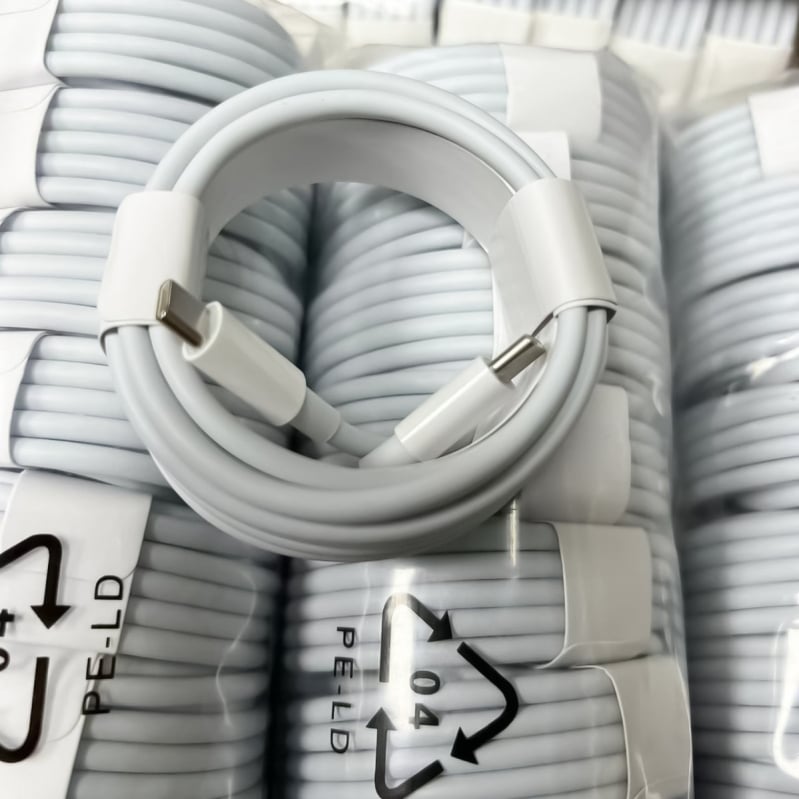 USB-C PD 100W adatkábel, Dual Type-C, 1–2 m, 5A E-MARK chip, TPE