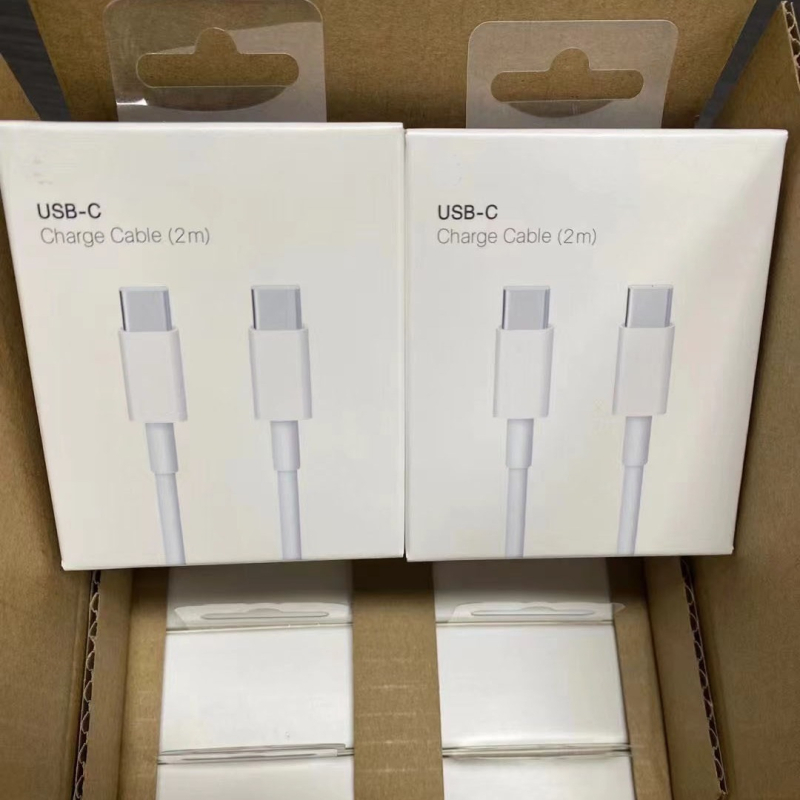 USB-C PD 100W adatkábel, Dual Type-C, 1–2 m, 5A E-MARK chip, TPE