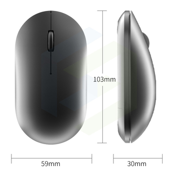 Bežična USB miš, 2.4G bežična veza, 2400 DPI, 2 tipke, tiha i ergonomska