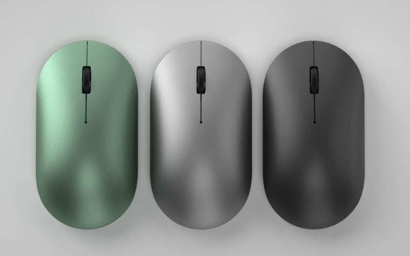 Bežična USB miš, 2.4G bežična veza, 2400 DPI, 2 tipke, tiha i ergonomska