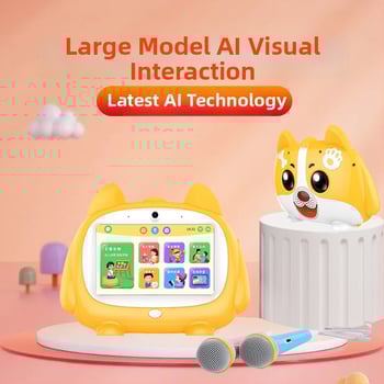 Laste tahvelarvuti ABS korpusega, 1–2 GB mälumaht, taastuv liitiumakumulator, puutetundlik ekraan ja Wi‑Fi