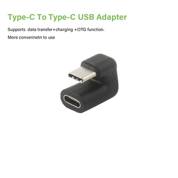 USB Type-C férfi–női bővítő adapter adatátvitelhez és töltéshez, Android okostelefonokhoz és táblagépekhez.
