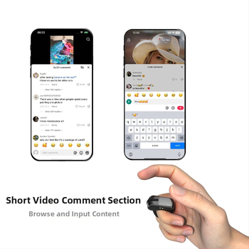 Ασύρματος δαχτυλιδικός ελεγκτής Bluetooth για κινητά — βοηθός για selfie, κύλιση σελίδων, like και σχόλια, απομακρυσμένος ποντίκι; Διασύνδεση USB-C, 250mAh, εμβέλεια 10m, λειτουργία αφής + κουμπί, Android/iOS/Windows