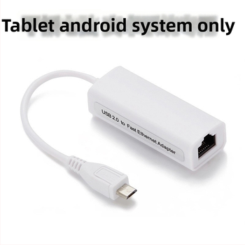 Android tabletához USB Ethernet adapter (micro USB) – 10/100 Mbps Fast Ethernet