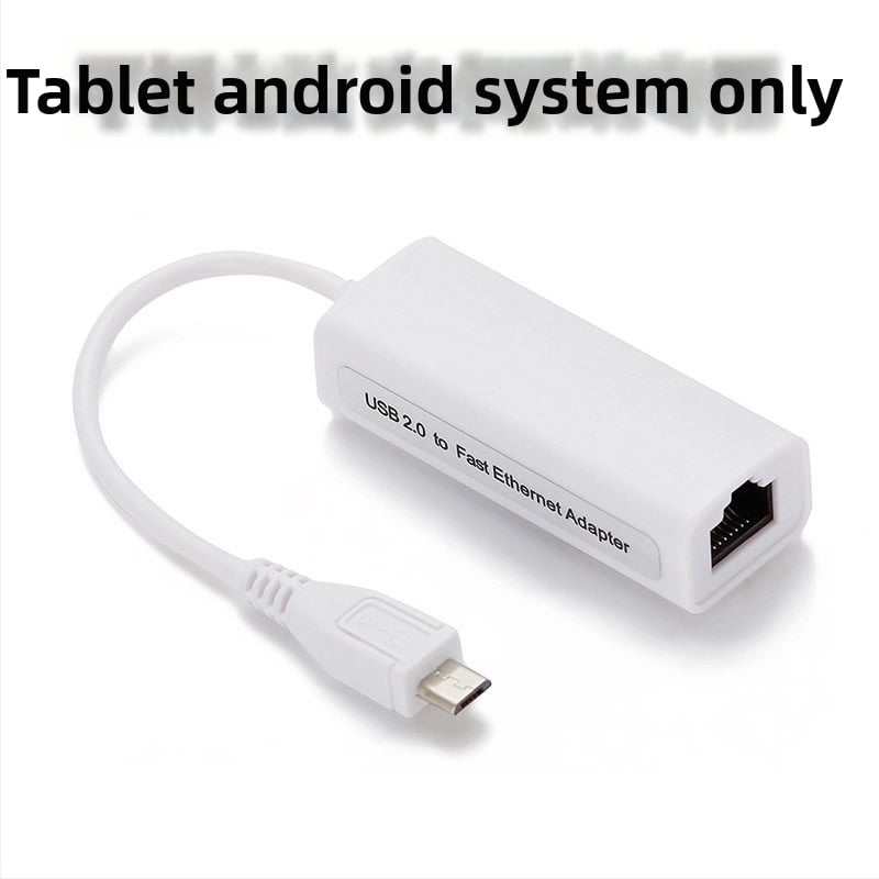 Android tabletához USB Ethernet adapter (micro USB) – 10/100 Mbps Fast Ethernet